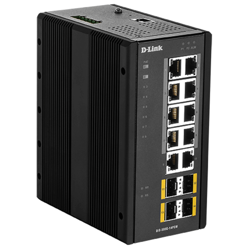   Switch   Switch L2 Indus. 10 Ports Giga dont 8 PoE + 4 SFP DIS-300G-14PSW